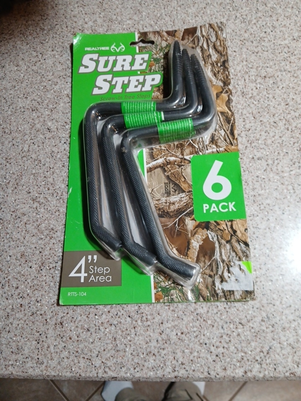 Realtree Sure Step 6-Pack Black Screw-In Tree Steps